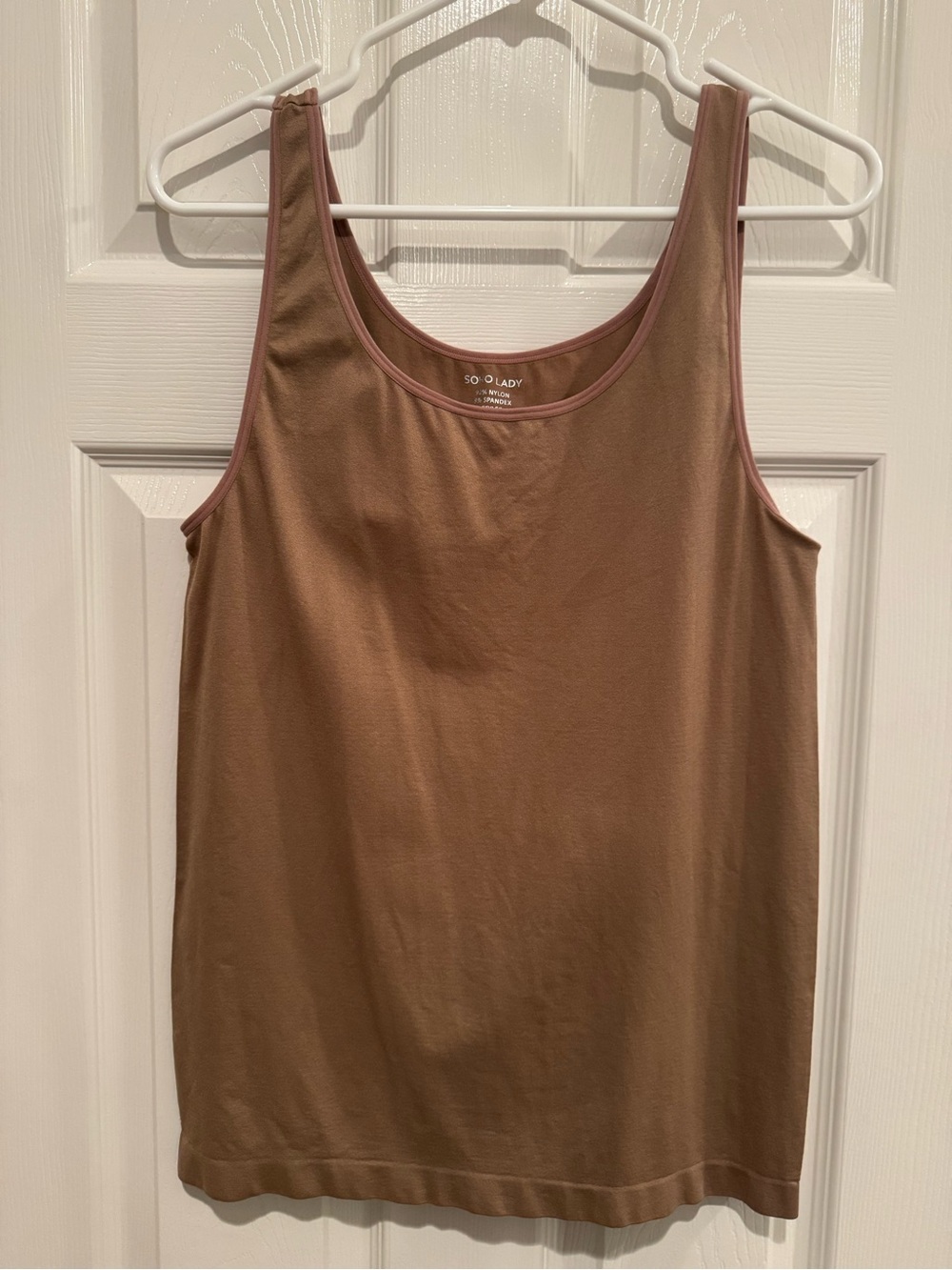 Tank Top NWOT Cami Tan Beige Plus size 2X Soho Lady